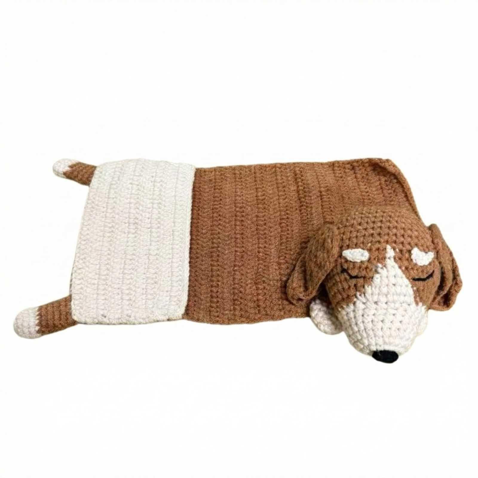 

Knitted Dog Sofa Storage Bag: A Soft, Cute, And Practical Little Helper For Your Home. One Size
