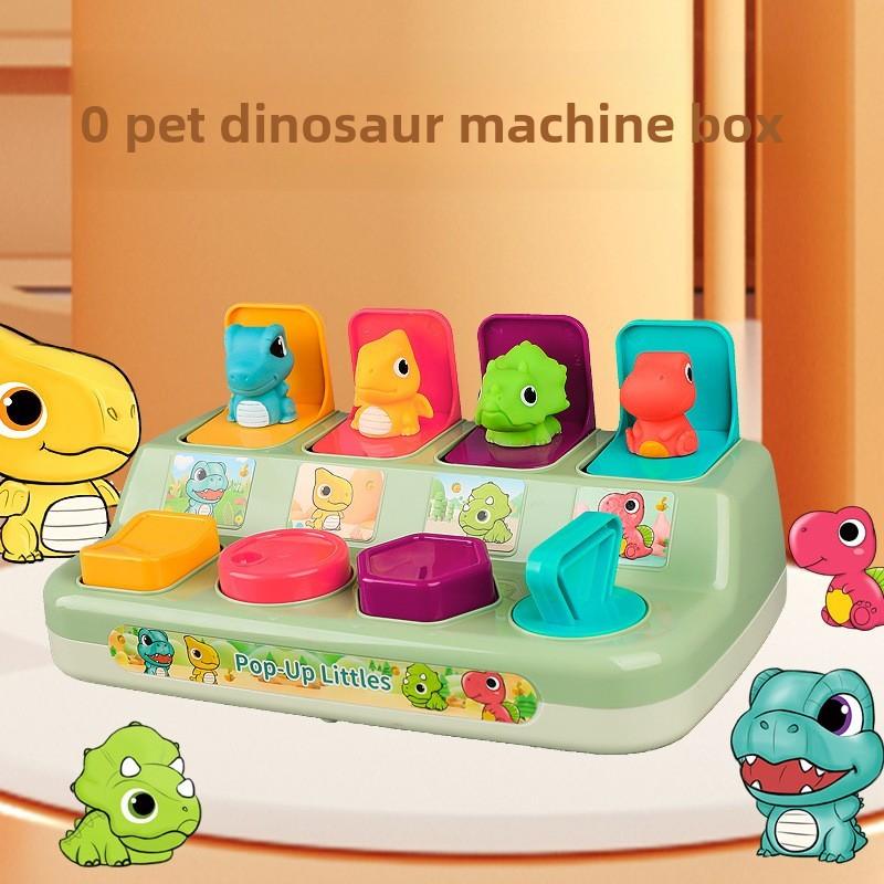 Пазл-игрушка «Динозавр» с кнопкой-выскакиванием для детей и малышей