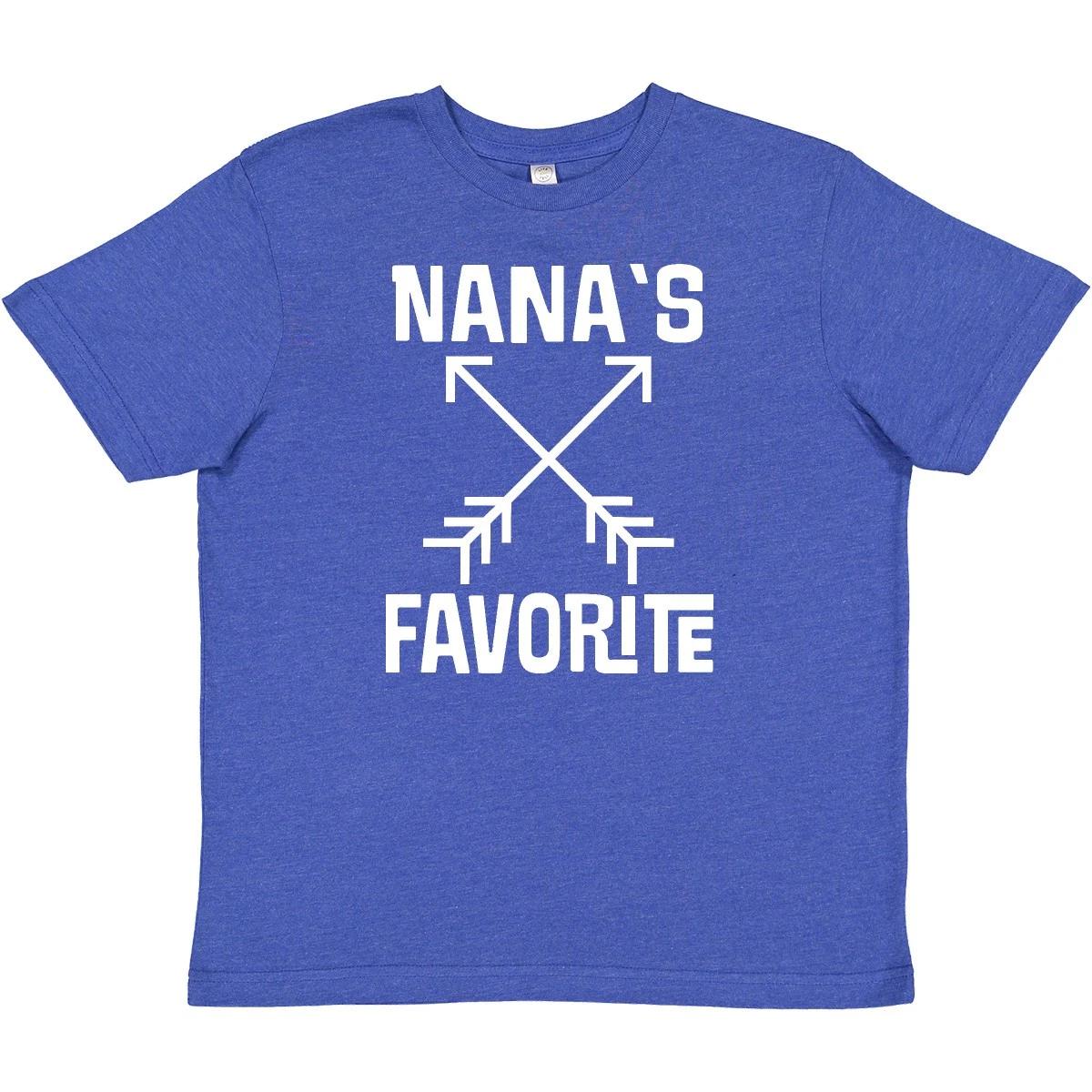 Inktastic Nanas Favorite Grandson Youth T-Shirt Nana Granddaughter Grandchild 120