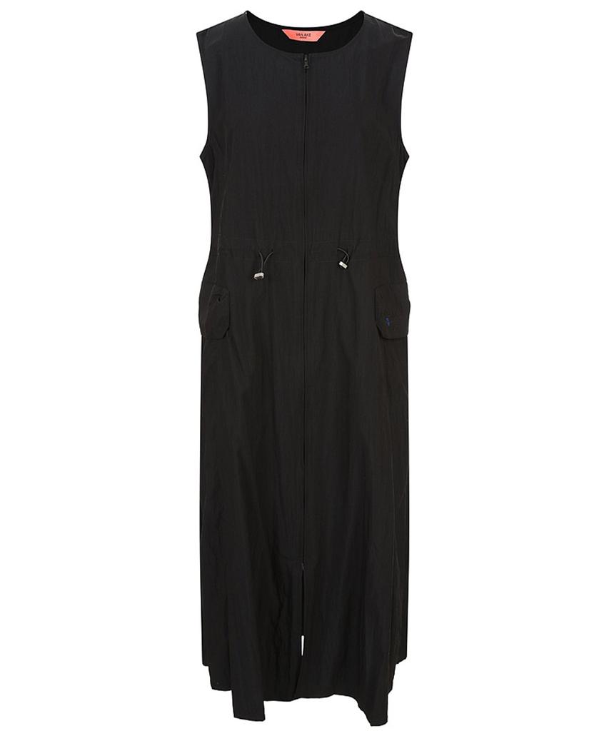 VANAKE Drawstring Zip-Up Dress_Vb46Opmd01Z