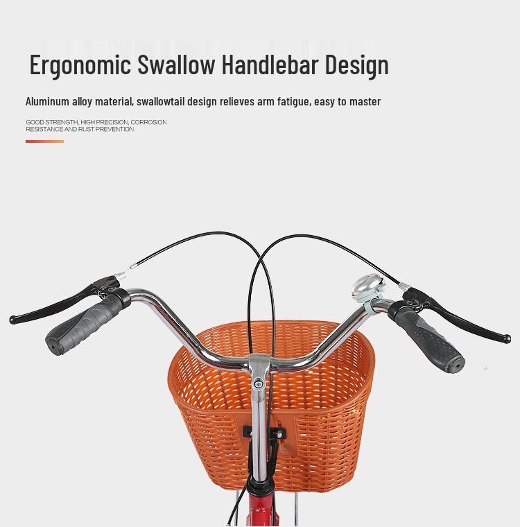 Foldable Lightweight Adult Tricycle with Vegetable Basket for Elderly, Ideal for Leisure Commuting, Men, Women, and Middle-Aged Adults.
