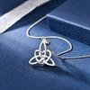 Sterlingsilber Vintage Hexenknoten Anhänger Halskette Keltischer Knoten Kreuz Glücksknoten Halskette Amulett Schmuck Geschenk