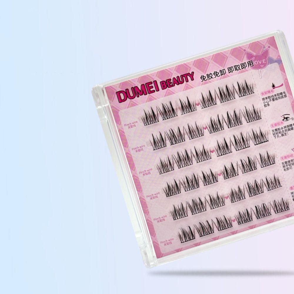 

Sweet Self-adhesive Lash Clusters DIY Glue Free Fake Lashes Grafting Lashes Style 1