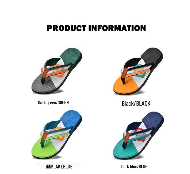 Men's 2025 Non-Slip EVA Flip-Flops: Casual Outdoor Beach Sandals