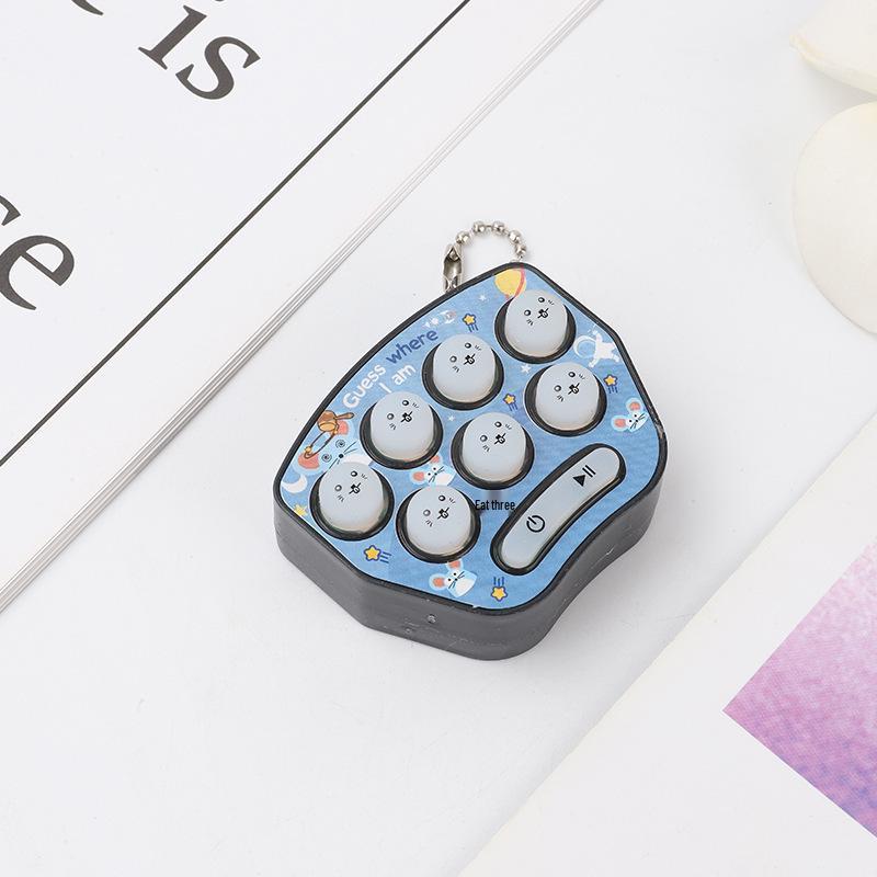 Handheld Whack-a-Mole Luminous Tetris Keychain Toy