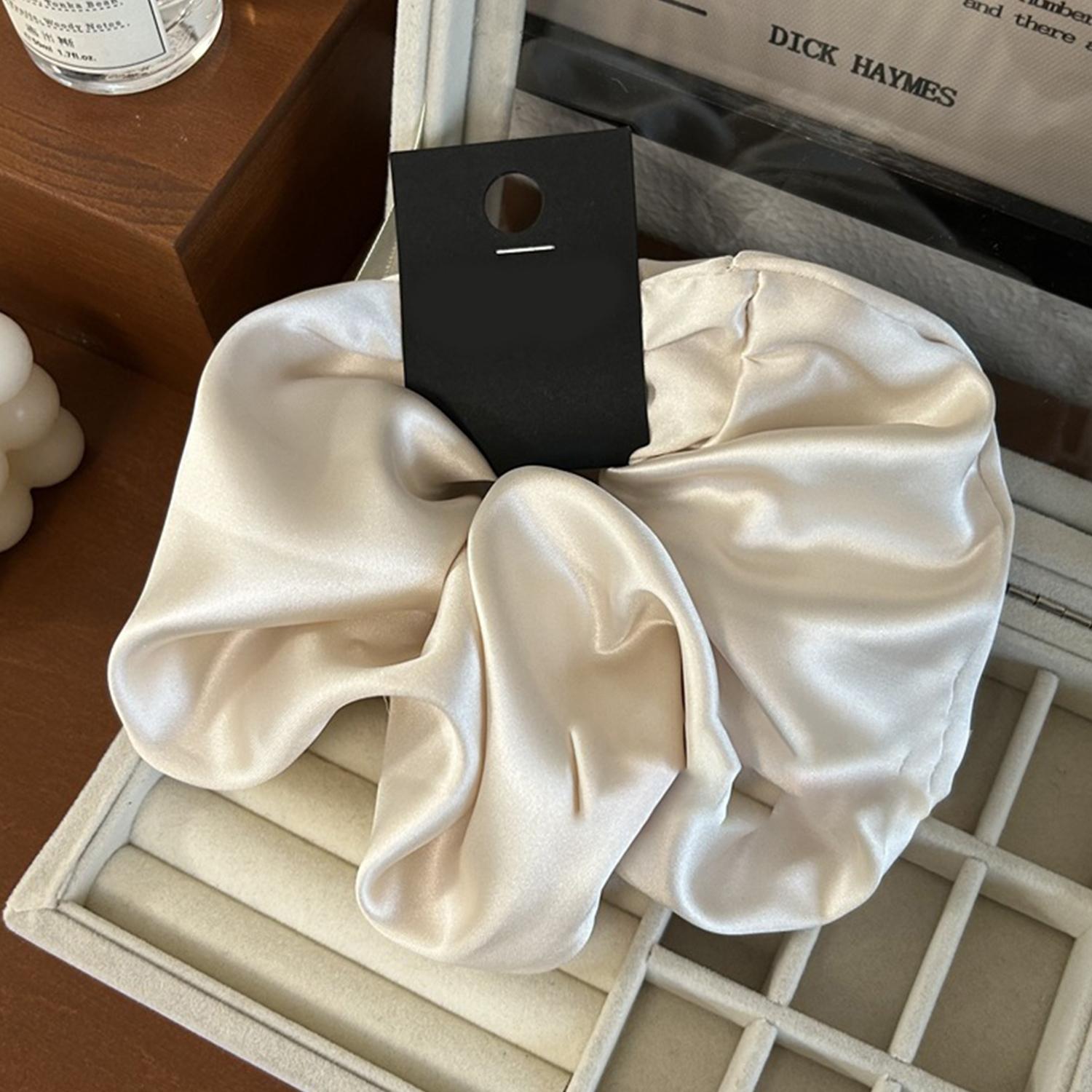 

Зеленые атласные резинки для волос для девочек, женщин, эластичная резинка для волос, держатель для хвостика, резинки, модные однотонные резинки, аксессуары