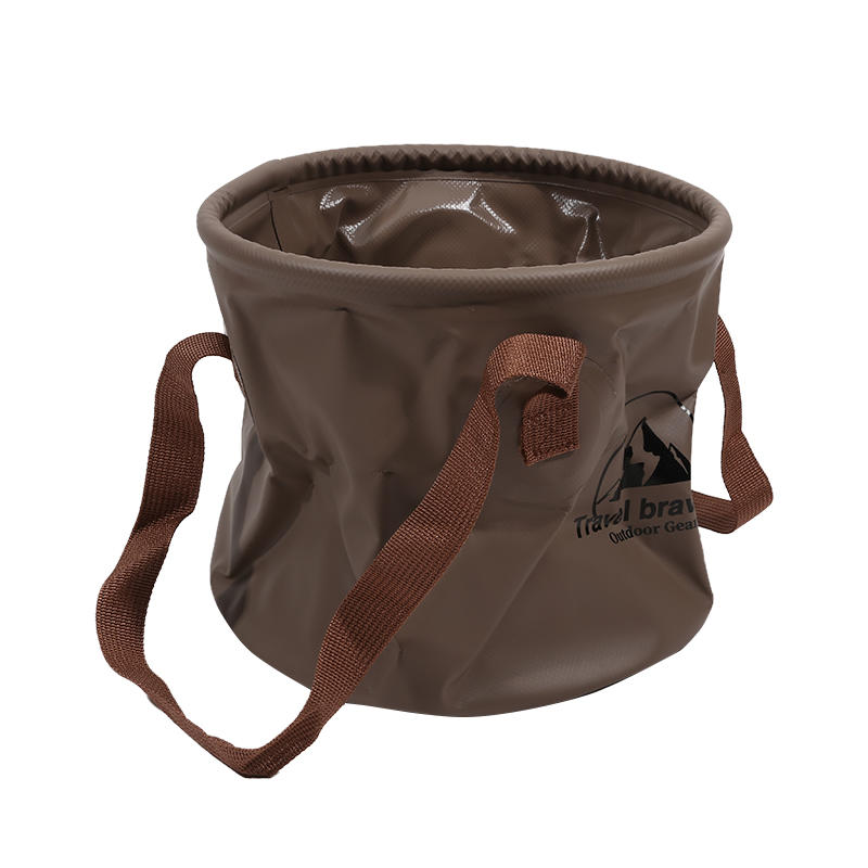 10L Folding Portable Bucket with Cover Car Wash Fishing Bathroom Tool Silicone Outdoor Camping Household Supplies