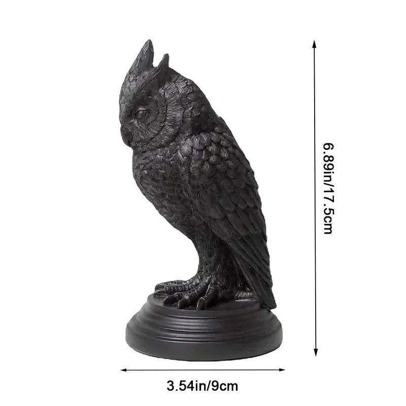 

Artistic Gothic Resin Owl & Crow Candle Stand 2-in-1: Decor Sculpture & Candle Holder For Halloween & Home Ambiance Decoration 1Pc