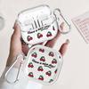 Retro Cherry Case For Samsung Galaxy Buds Live 3Pro 4 Pro 3 FE 2 2Pro 4Pro Clear Earphone Cases Cover With Hook