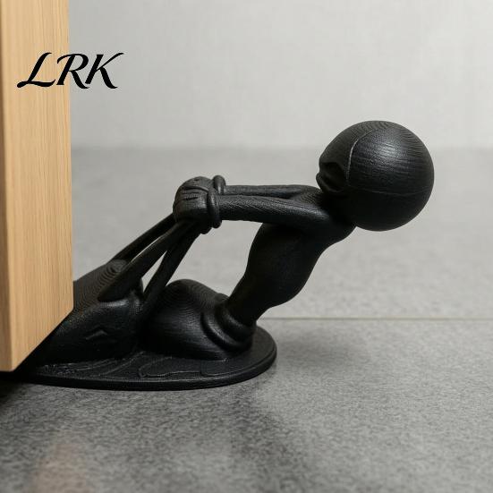 Tugging Man Door Wedge 3D Printed Doorstop, Little Stopper Wedge, Floor Anti-slip Carpet Doorstop for Home Living Room Bedroom Accessory