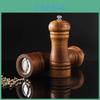 Kitchen Seasoning Grinder Set With Oak Antique Finish For Home Cooking And Spice Storage