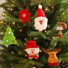 Santa Claus, Snowman & Reindeer Fabric Ornaments for Christmas Trees - Hotel & Mall Decor Pack