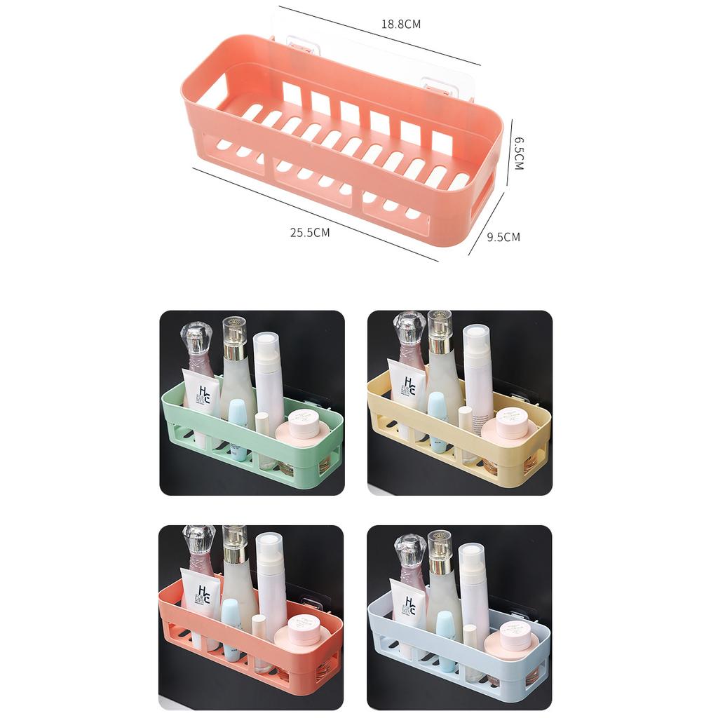 Bathroom Shelf Organizer Toilet Adhesive Shampoo Gel Storage Basket Decoration Bathroom Corner Shower Shelf Rack Accessories