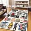 One-Punch Man Living Room Bedroom Carpet, Home Decor Cool Movie Mat & Play Floor Rug -HE42