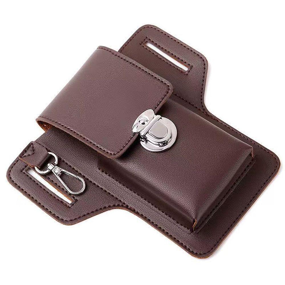 Wallet PU Leather Carry Case Purse Cell Phone Bag Mens Belt Bag