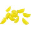 Tegg Fake Lemon Block 10pcs Artificial Lifelike Yellow Lemon Wedge Slice Lemons Decoration 3x1.5cm