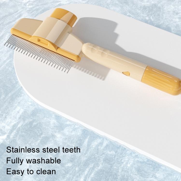 Knotting Hair Removal Cat Comb Pet Self-Cleaning Detangling Comb