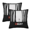 Rust Colored African Mudcloth 2 Pcs Square Pillowcase Pillow Cover Cushion Zip Decorative Comfort Throw Pillow For Living Room