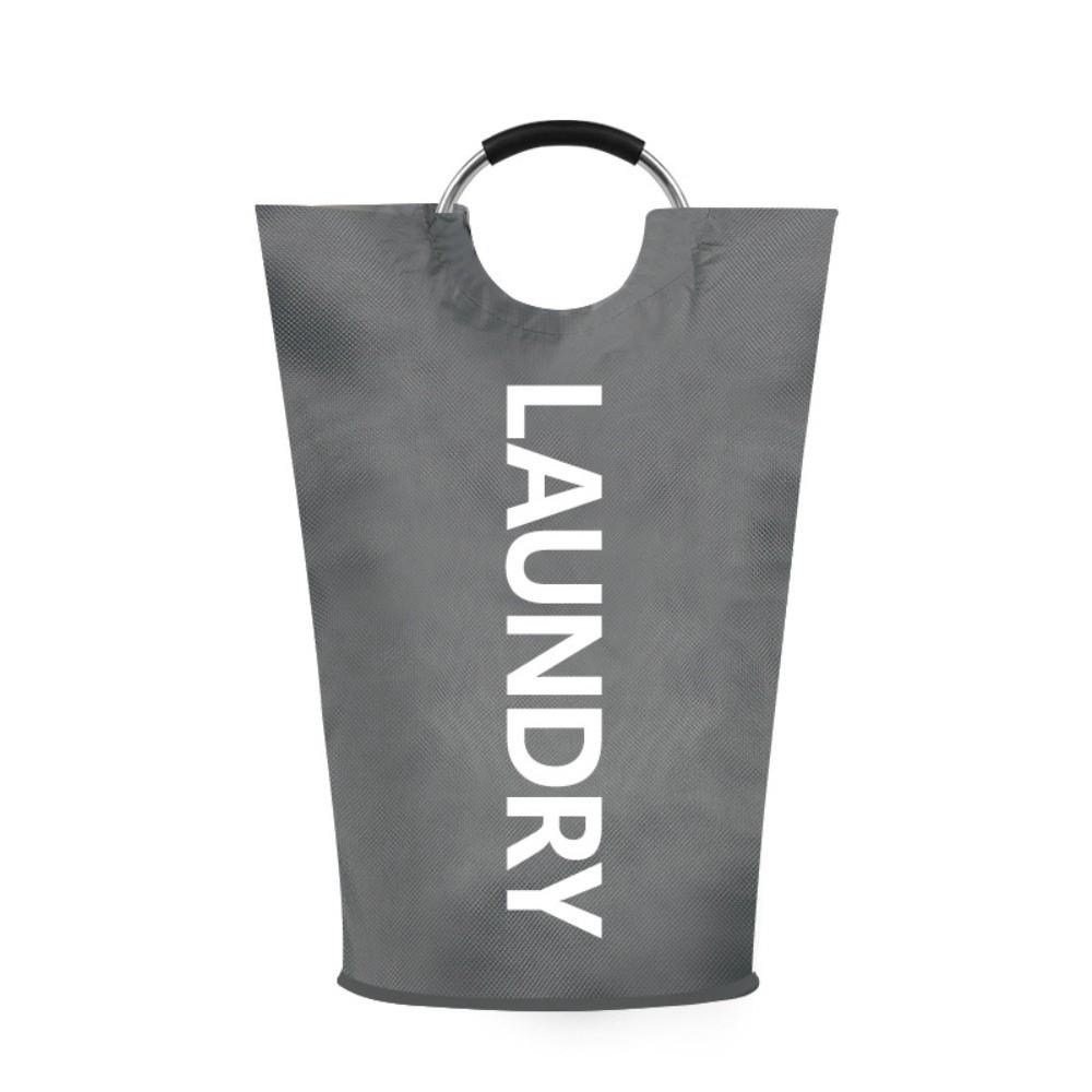Large Capacity Laundry Basket 90L Clothes Hamper Water-resistant Laundry Bag  Home Storage 90L-79*38cm темно серый