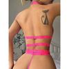 Toucheart Sexy Interesting Metal Love Chain Underwear For Women Mesh Hollow Out Push-up Garter Underwear Lace Temptation Set New