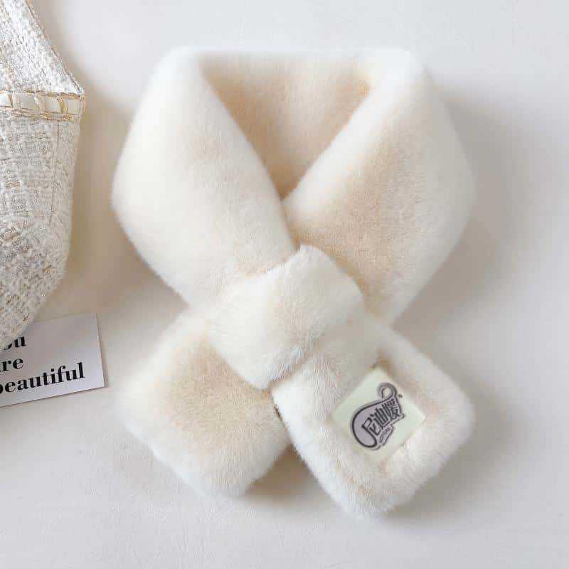 Snood de iarnă pentru femei din blană artificială de iepure - Rezistent la frig, rezistent la vânt, călduros, drăguț și versatil.