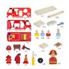 Montessori Wooden Toys Children Fire Station Police Station Simulation Toy Pretend Play Tools Construction Toy Motor Skills Kids