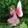 Solar luminous flower fairy shaped ornaments outdoor courtyard garden balcony landscape atmosphere lights automatically illuminate at night
