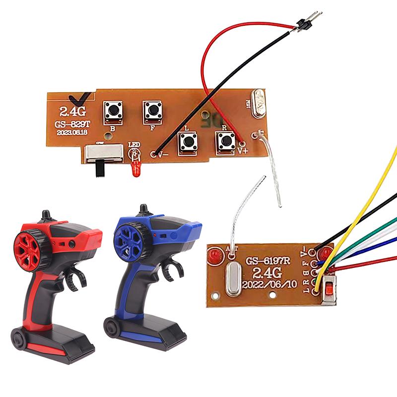 1 Set Diy Remote Control Boat Car Tank Remote Control Transmitter And Receiver Board 2.4G 4Ch For Ship Rc Car Vehicles