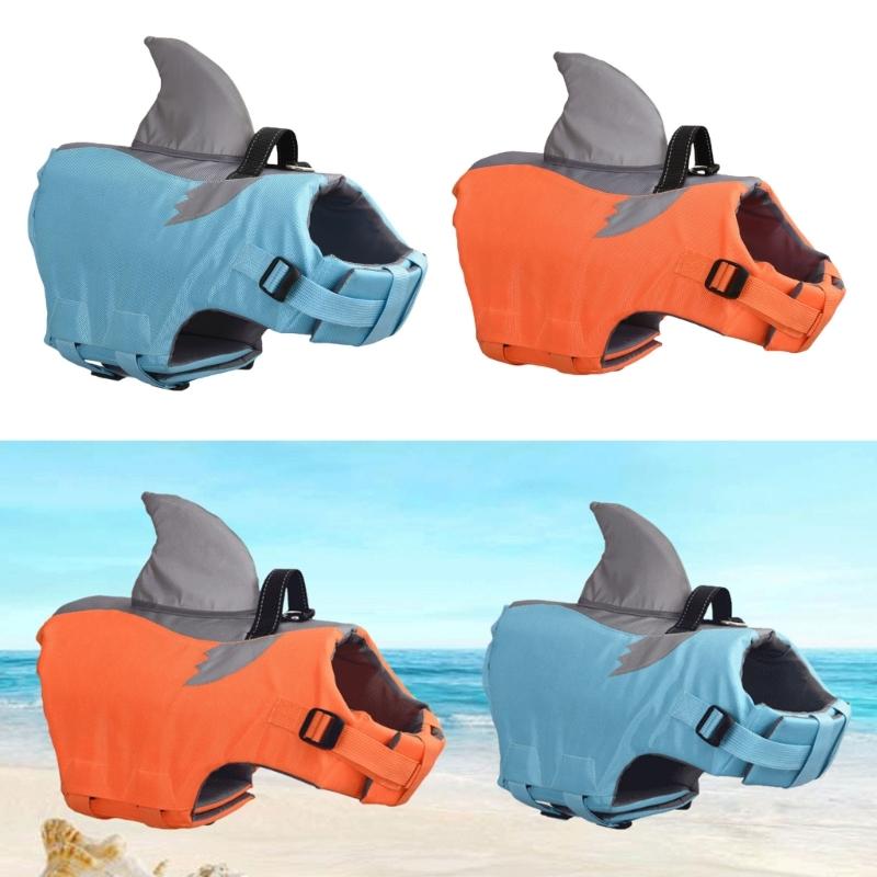 Dog Swimsuit with Superior Buoyancy Rescuing Handle Swim Flotation Device Dog Life Vests for Swimming Float Coat