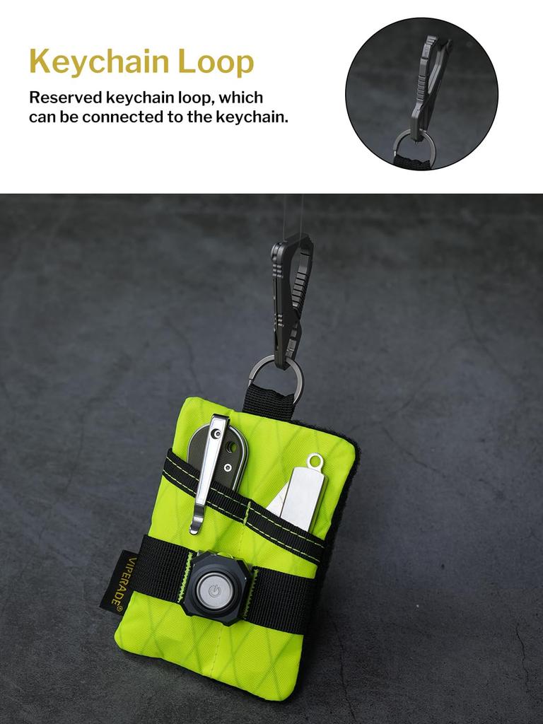 VIPERADE VE15 Small EDC Pocket EDC Pocket Pouch with DIY Patch EDC Pocket Organizer Wallet for Small Tool Pouch for EDC Gear Pouch, Organizer, Area,