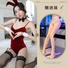 New Sexy Lingerie Bunny Sexy Onesie Chest Pad Garter Belt Open Crotch Uniform Temptation Set 711