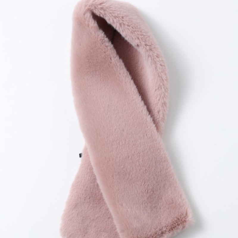 LALA Winter Fur Scarf - Pink