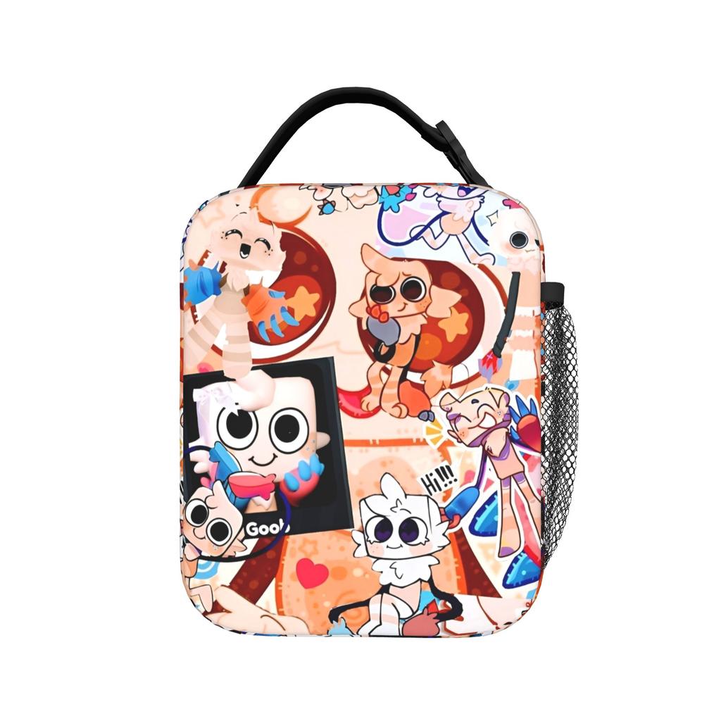 Dandys World Shelly Insulated Lunch Bags Thermal Bag Reusable,Meal Container Catoon Portable Tote Lunch Box Girl Boy Picnic