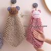 Children's Hanging Chenille Hand Towel: Thick, Absorbent, Odor-Resistant, Lint-Free, Quick-Dry.