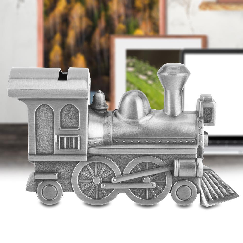 Zinc Alloy Money Saving Bank Retro Train Model Coin Saving Money Box for Table Decoration
