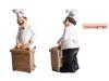 American Chef Doll Soft Figurine - Dessert & Pastry Shop Display Model