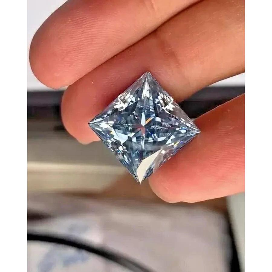 A+ 10 Ct Fancy Purple Color Diamond PRINCESS Cut loose Grade VVS1 Gemstone