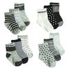 12 Pair/set Baby Girl Boy Anti-slip Socks Children Elastic Knit Socks Cotton Socks
