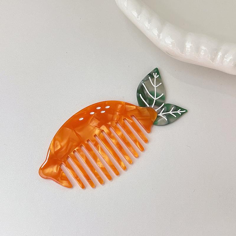 1PC New Acetate Hair Comb Wide Tooth Detangling Comb Cute Dog Swan Design Luxury Gift Quality Hair Brush