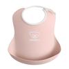 [BabyBjorn] Baby Bib, Powder Pink, One Size Fits All, Infinitely Adjustable Neck Size, Ultra-Lightweight Design (Only 66g) (Silicone-Free)