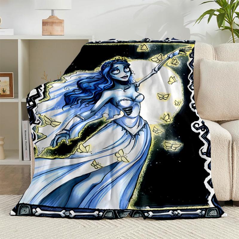 1 Stück Gothic Corpse Beauty In Bloom Flanelldecke Geschenk, Geeignet für Männer und Frauen, Weich, Ideal für Betten und Sofa, Geburtstags- oder Weihnachtsgeschenk