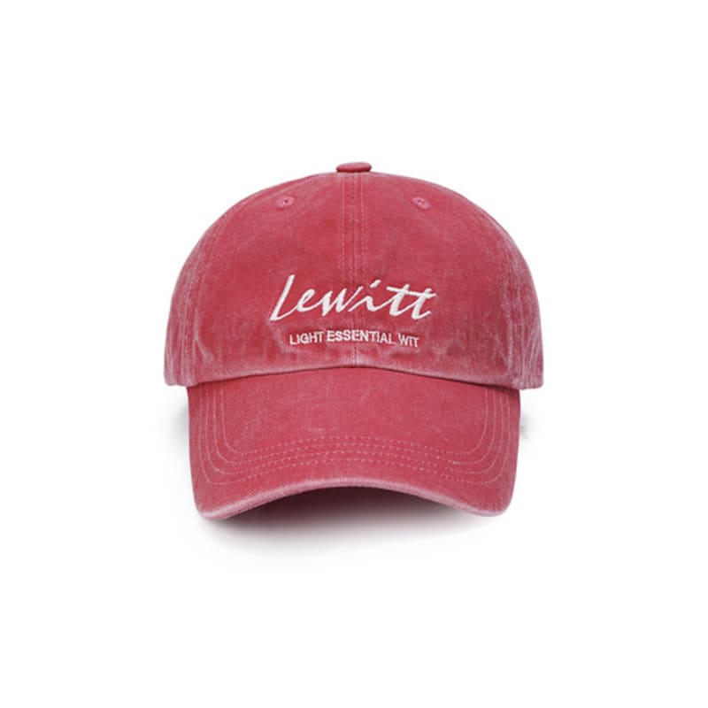 

LEWITT PIGMENT WASHING BALL CAP (2COLOR) RED_FREE