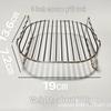Stainless Steel Double-Layer Air Fryer Grill Rack with Skewers