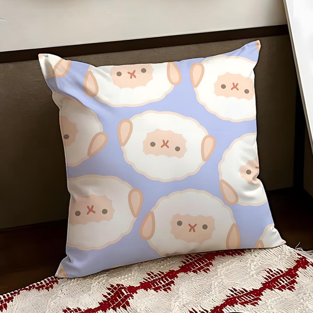 Woolly sheep Cushion Cover Reversible Soft Durable Pillow Cover Home  Car MultiScene Use for Daily Comfort