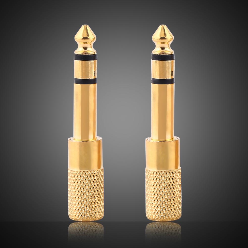 10PCS 6.5mm 1 4 Inch Male To 3.5mm 1 8 Inch Female Stereo Audio Plug Headphone Mic Jack Adapter