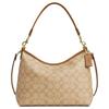 Shoulder Bag Laurel 31 Commuting Large Capacity Detachable Strap Hobo Underarm Single Coated Canvas and Leather Crossbody Handbag Large Size