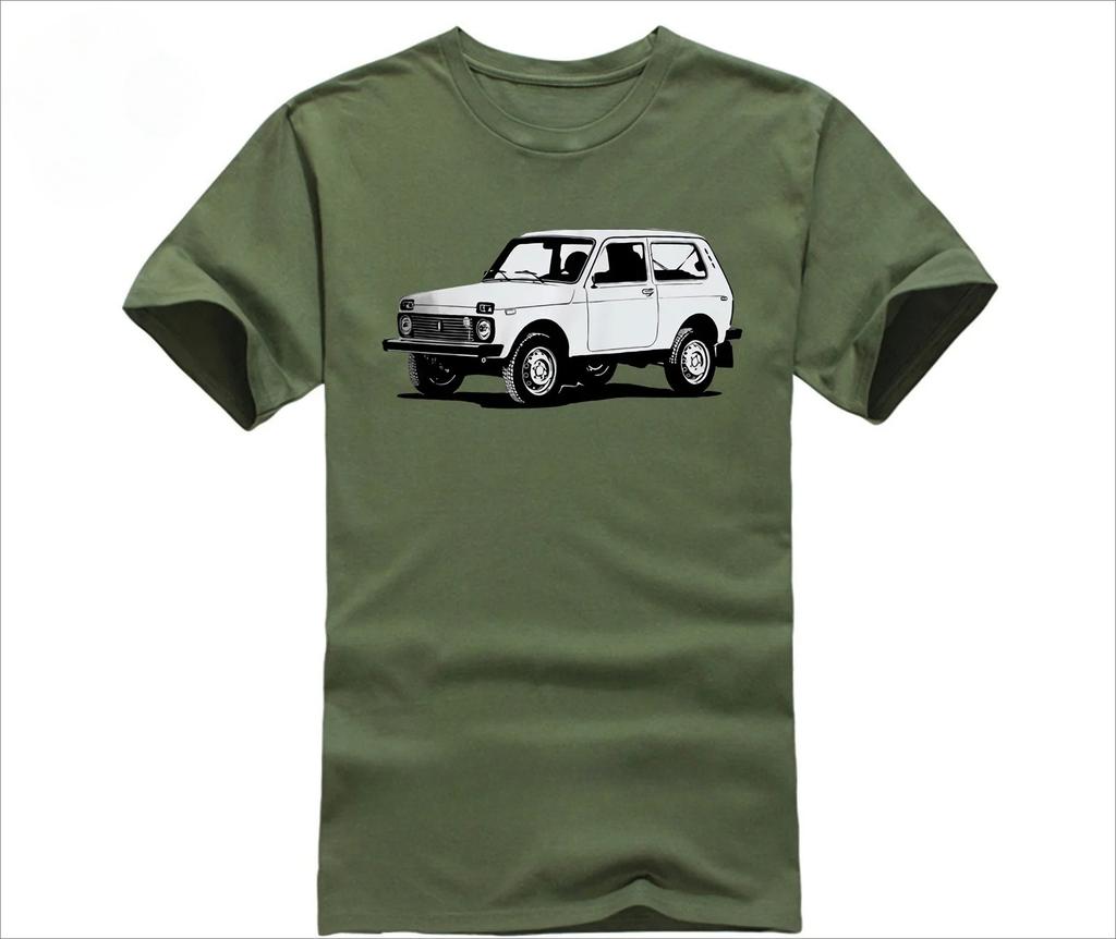 Nuova T-shirt Estiva Fresca Niva 4x4 Taiga Fuoristrada Cotone T-shirt Multicolore Bushunisex Cossacco Cotone Maglietta