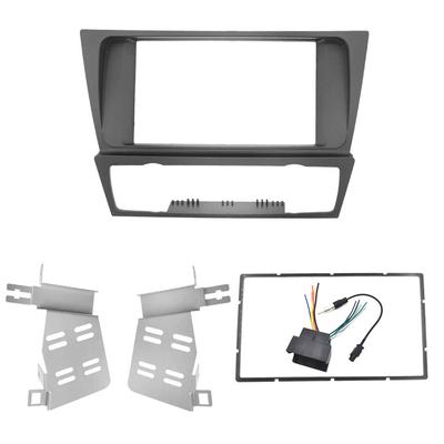 Autoradio Stereo Doppel-DIN Einbausatz mit Kabelbaum Antenne für 2004-2012 BMW 3er E90 E91
