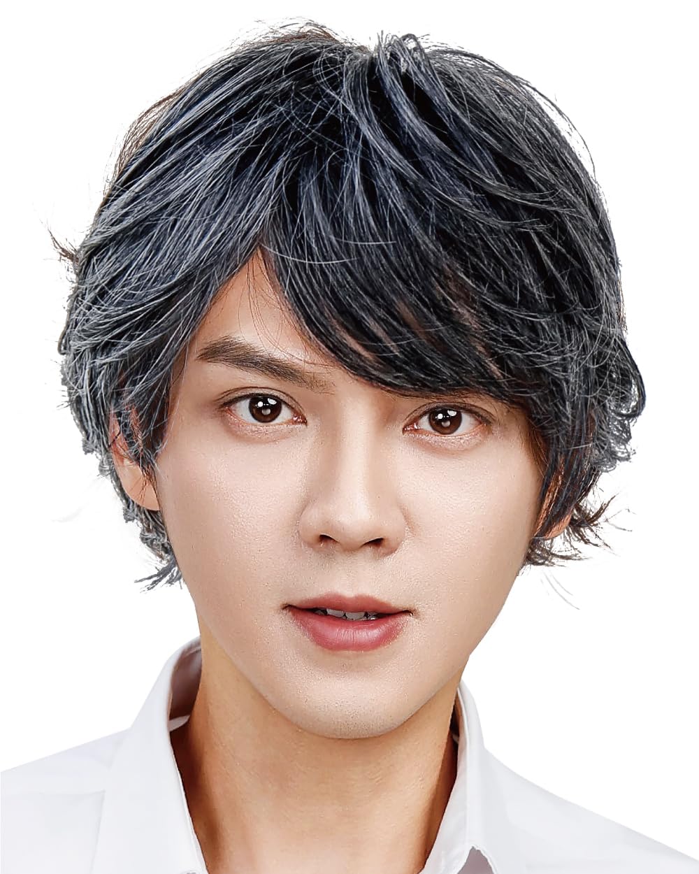 

TefuRe Парик для профессионального медицинского использования, легко нагревается, с бесплатным прореживанием волос, седые волосы, волосы круглый волк мужские, короткий, парик, использование, устойчивый, волокно, матовый, парик,