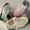 Niche sports and leisure board shoes versatile women's spring new dopamine platform bread shoes